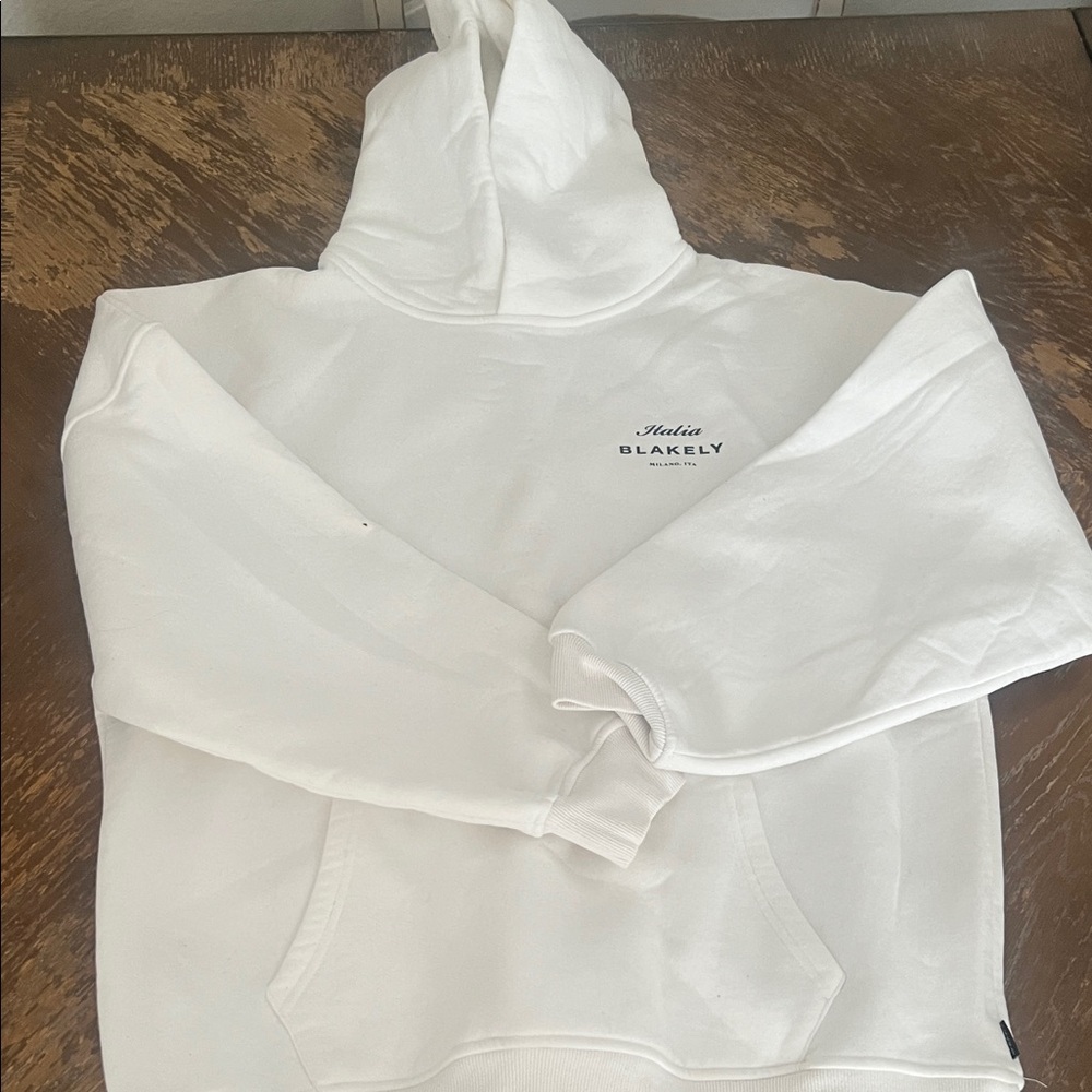 Buckle White Hoodie